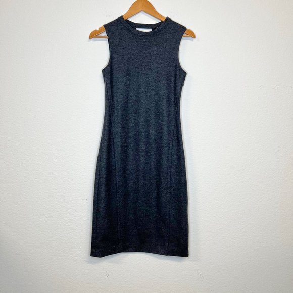 THEORY Sleeveless Wool Blend Dress - Picture 1 of 13